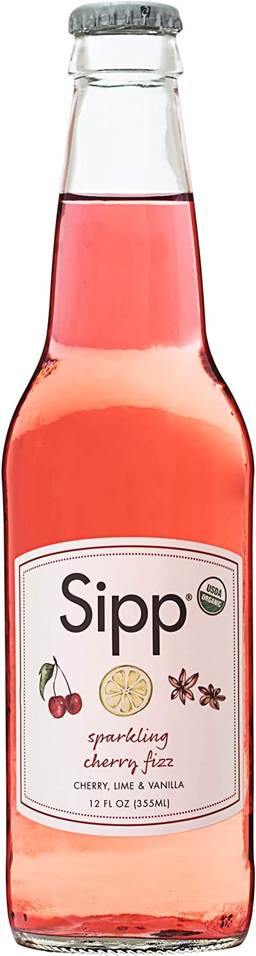 SIPP Sparkling Cherry FIZZ, 12 Fl Oz