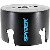 Spyder 4-1/4-Inch Diameter Carbide Tipped Hole Saw, for Fiber Cement Board, Wood, PVC, Plastic, Concrete Block, Ceramic Tile, and More (600044CF)