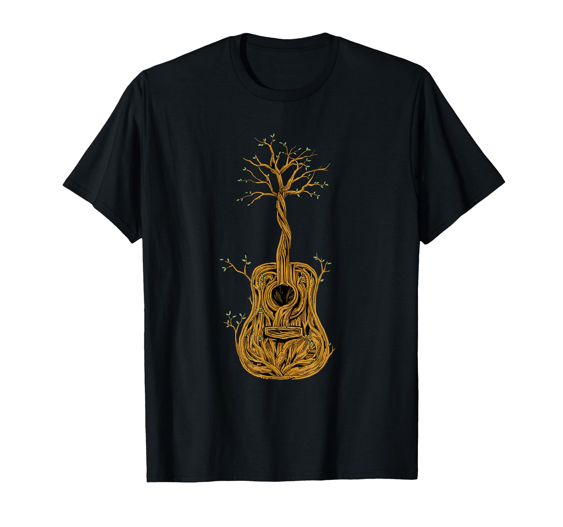 Photo 1 of ***(GREEN/ STOCK PHOTO FOR REFERENCE ONLY)***Acoustic Guitar Tree of Life Guitar Player Guitarist T-Shirt Small