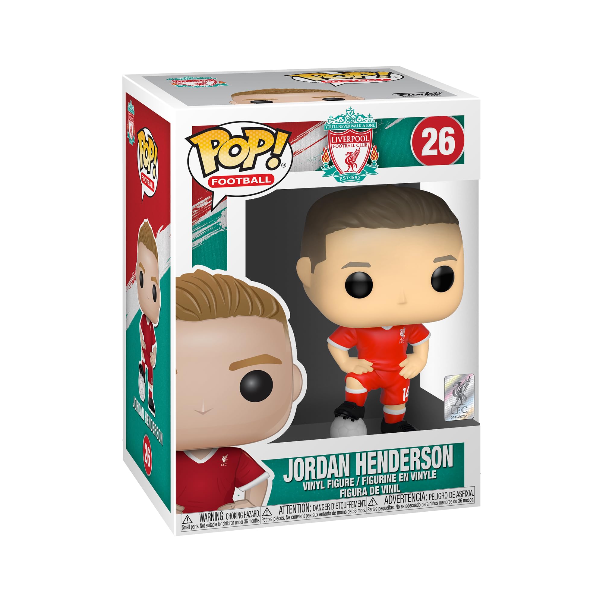 Funko POP! Vinyl Football: Liverpool-Jordan Henderson - Liverpool FC - Collectable Vinyl Figure - Gift Idea - Official Merchandise - Toys for Kids & Adults - Sports Fans - Model Figure for Collectors