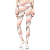 Calvin Klein Performance Women's Print Side Pocket High Waist 7/8 Legging Tight, Jungle Trek Tea Rose, Medium