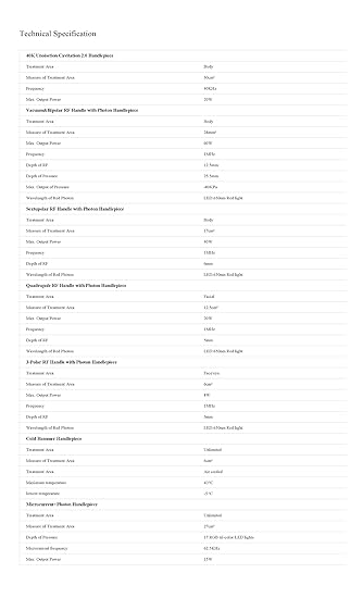 Amazon.com: Ariana Spa Supplies 5 in 1 RF RF Face & Body Slimming & Shaping 3D Smart Technology Treatment Device Machine [US Warranty & US Based Tech ...