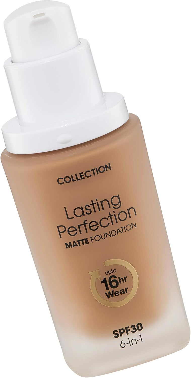 Collection Cosmetics Lasting Perfection Matte Foundation, Full Coverage, 27ml, Honey, 27 ml (Pack of 1) - Image 3