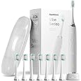 Aquasonic Vibe Series Ultra-Whitening Toothbrush – ADA Accepted Electric Toothbrush - 8 Brush Heads & Travel Case – 40,000 VP