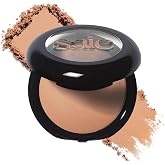 Saie SuperSuede Radiant Baked Bronzer Powder - Hydrating, Long-Lasting + Blurring Powder Bronzer for a Warm, Natural Glow - With Squalane + Jojoba - Talc-Free + Vegan Face Makeup - Palermo (0.28 oz)