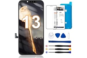 SIMDOG for iPhone 13 Screen Replacement Kit 6.1 inch, COF Full HD LCD Display 3D Touch Screen Digitizer Full Assembly + Repair Tools + Screen Protector, Compatibility A2482, A2631, A2634, A2635, A2633