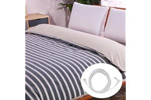 F FINEC Grounding Duvet Cover Twin 71"x87", Earthing Duvet Cover for Improving Sleep, Relieving Anxiety and Help with Relaxing, Soft Organic Cotton & Silver Fiber, Large Stripe Beige