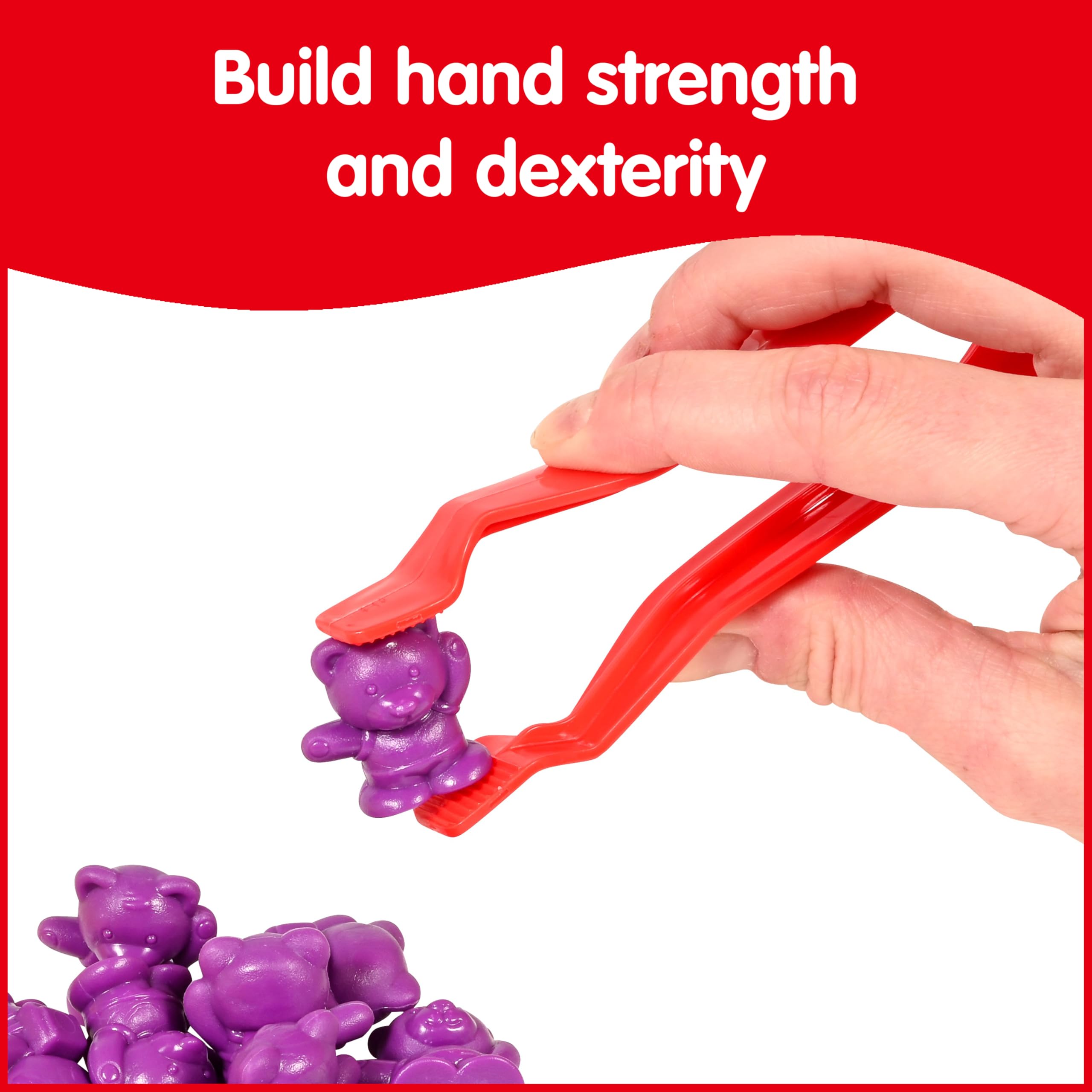 edxeducation Sorting Bowls & Tweezers | Set of 12 | 18m+ | 6 Colors | Counting and Sorting Toy for Toddlers | Early Math and Fine Motor Skills