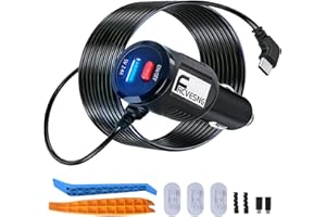 FRCVESNG 90 Degree Angled Type C Dash Cam Power Cord with On/Off Switch, USB C Car Dash Cam Charger Cable for DVR, Radar, Mob