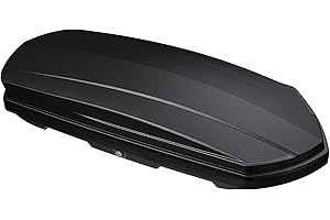 Rooftop Cargo Carrier AUSUM MOTOR Cargo Box for Car Storage, Large Roof Rack Cargo Carrier Dual Side Opening Hard Shell Weatherproof Storage Boxes - 14 Cubic Feet 110LBS Capacity Matte Black