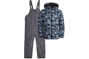 Arctic Hero Kids Snow Suit Set - 2 Piece Heavyweight Insulated Ski Jacket & Ski Pants - Winter Coat & Pants for Boys & Girls