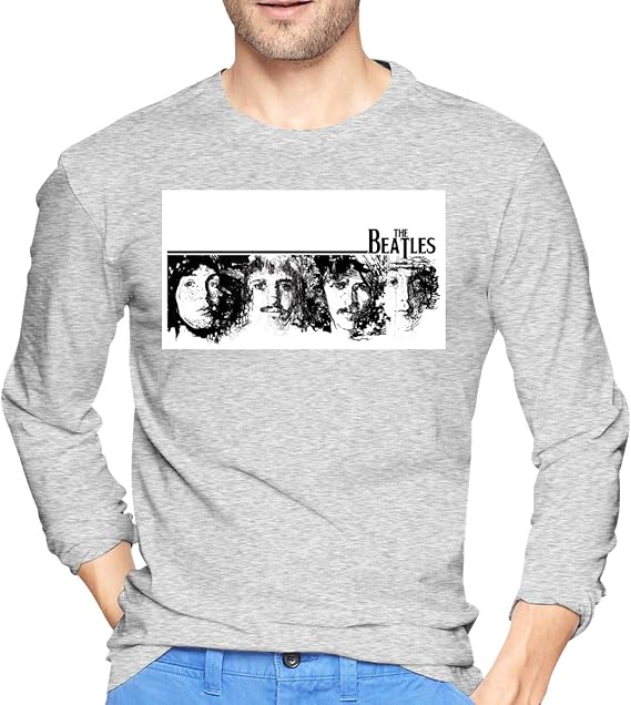 Amazon Co Jp Gshyb T Tシャツ メンズ シンプル 綿 ビートルズ ロック 音楽 丸首 春 秋 冬 長袖 ゆったり スリム 通勤 通学 オシャレ 柔らかい ファッション 人気 快適 White 服 ファッション小物