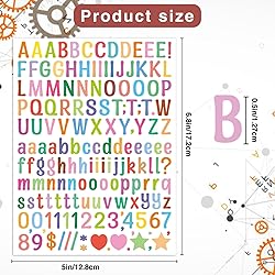 4680 Letter Stickers 30 Sheets Alphabet Stickers