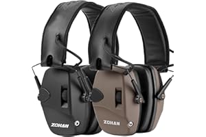 ZOHAN 054 Electronic Shooting Earmuffs Hearing Protection Sound Amplification Noise Reduction Adjustable Metal Soft Headband