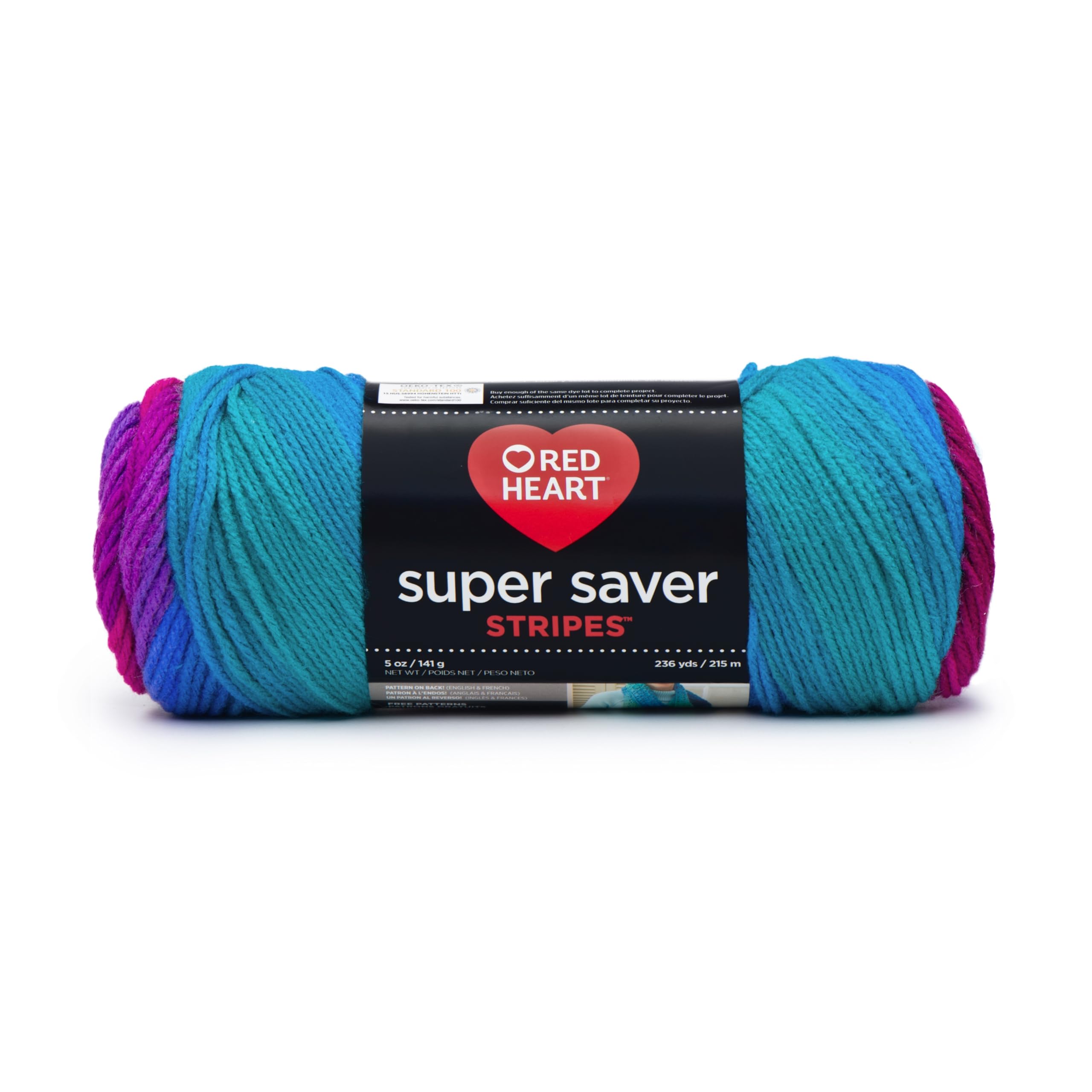 Coats Yarn Red Heart Super Saver Yarn, Multi-Colour, 22.86 x 7.62 x 7.62 cm