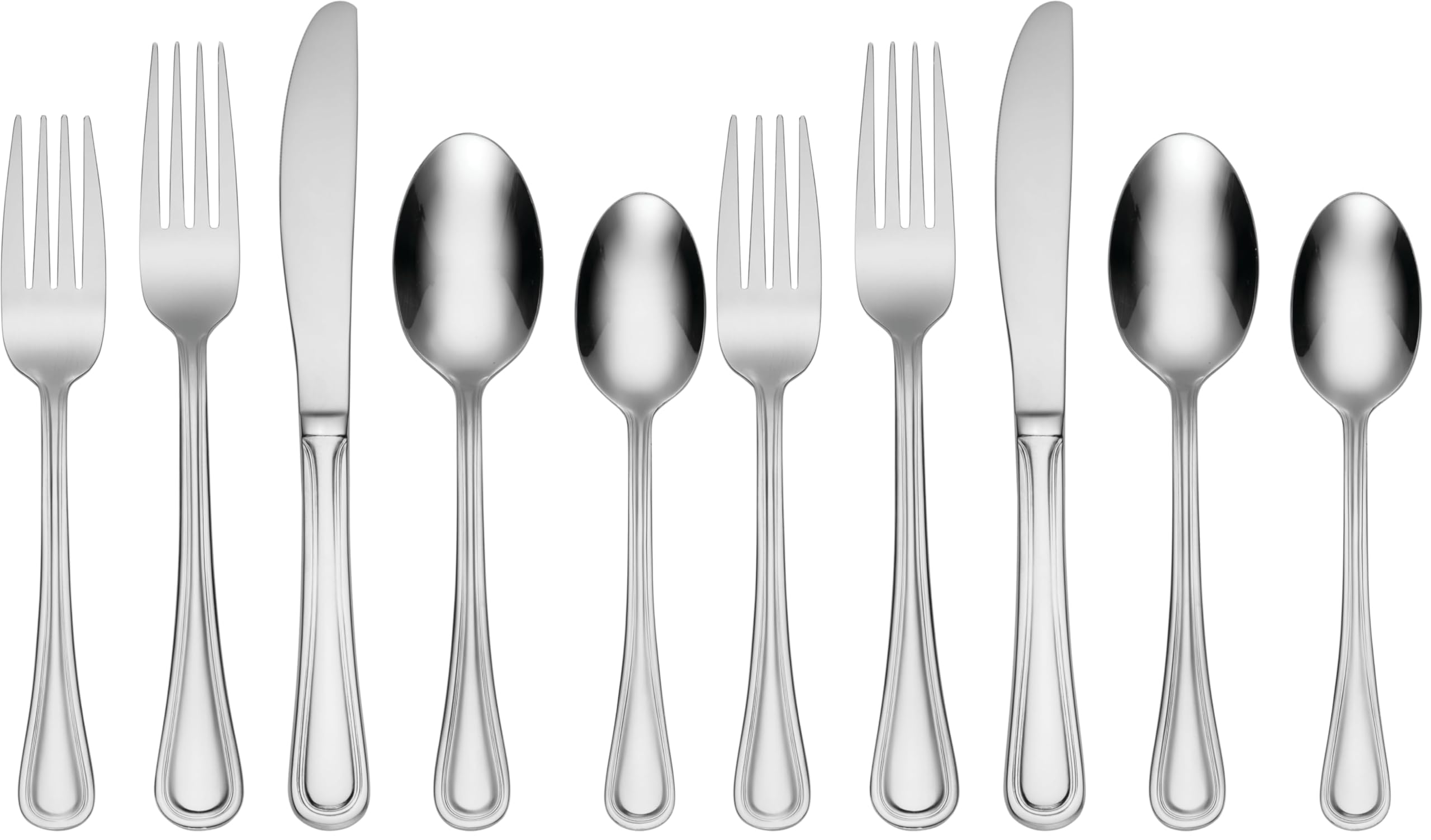 Oneida flatware 62-piece Set for 8 Flatware H081062A Tress Serving Set |(Pack of 2) Image