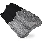 Varietyou Ankle Socks Women's and Mens - 6/10 Pairs Low Cut Tab & No Show Athletics Running Socks