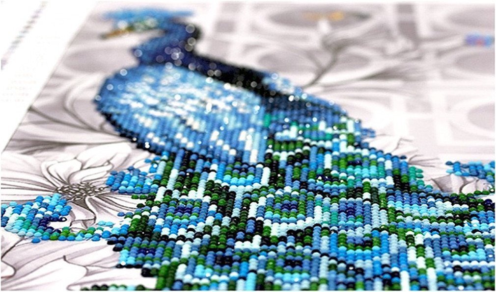 Hobby creativi Yeesam Art New 5D Diamond Painting kit White Llittle Dog