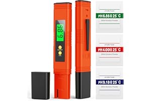 MEXYBE 2024 All-New pH Meter for Water - High Accuracy Digital pH Tester (0.01 Precision) with UL Certification and 3 pH Calibration Powders - Ideal for Home Water, Hydroponics, Aquariums, Pools, and More