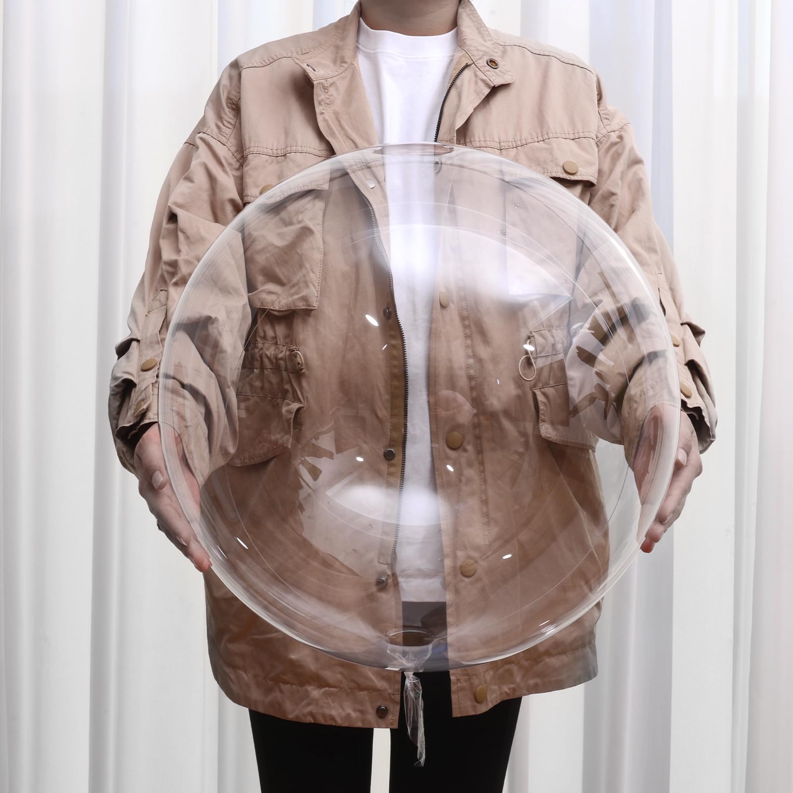 Photo 1 of HKYOOD 24 Inch Bobo Balloons, 15PCS Bubble Clear Balloons Helium Style Large Transparent Balloon for LED Light Up Balloon Birthdays Anniversary Weddings Baby Showers Prom New Years Party Decorations