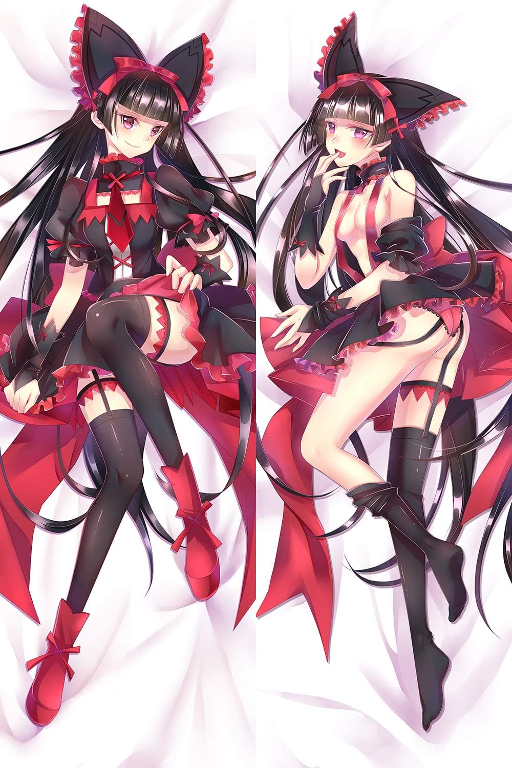 YUDUODUO Luna Marceau Rory Mercury Body Pillow Cushion Cover Gate Thus The JSDF Fought There Anime Soft Plush Pillow Case,（Rory 1）,(47.2x15.7 Inches)