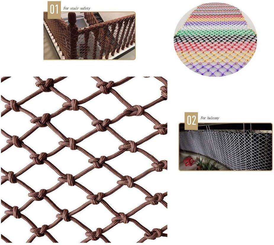 Rete Di Sicurezza Per Balcone E Parco Giochi – Corda In Poliestere 3 Mm Con Maglia 3x3 Cm, Protezione Per Bambini E Animali, Anticaduta
