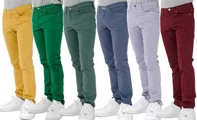 Amazon Neo Blue Jeans ネオブルージーンズ Color Skinny Pants カラースキニーパンツ バーガンディ メンズ 30インチ ラベンダ 226 服 ファッション小物 通販