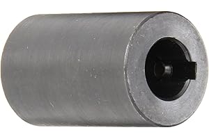 AIVOXE Climax Metals RC-062-KW Black Oxide Plated Mild Steel Rigid Coupling, 5/8" Bore, 1-1/4" Outside Diameter, 2" Length, 5/16"-18 x 5/16" Set Screw