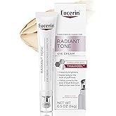 Eucerin Radiant Tone Eye Cream Dark Circle Corrector, Eye Brightening Cream with Thiamidol and Hyaluronic Acid, Helps Reduce the Look of Eye Puffiness, 0.5 Oz Tube