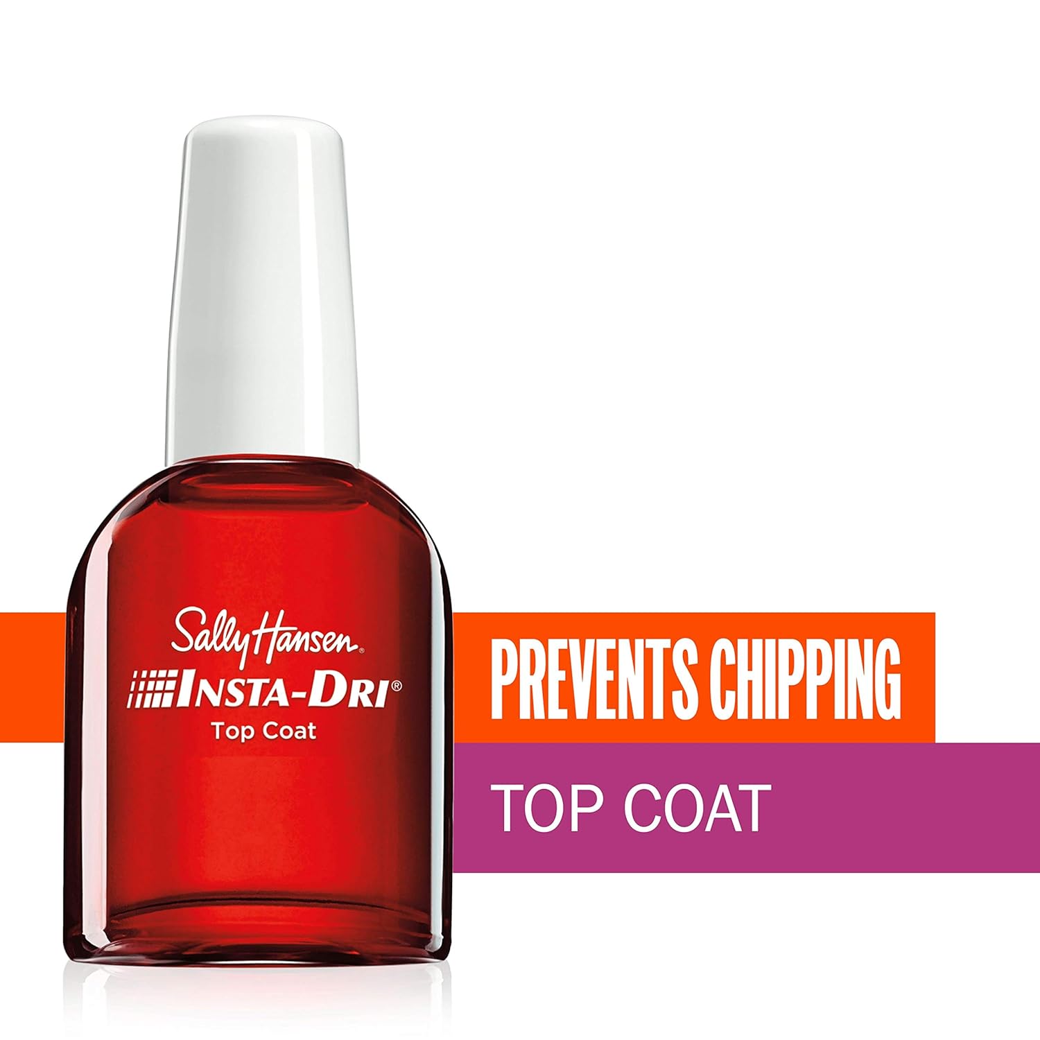 Sally Hansen Insta-Dri Anti-Chip Top Coat 45117 Clear, 0.45 Fl Oz (Pack of 1) : Top Nail Coats : Beauty