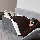 Kolbs Double Leg Elevation Pillow | Post Surgery Leg Pillow | Stylish Chic Jacquard Cover