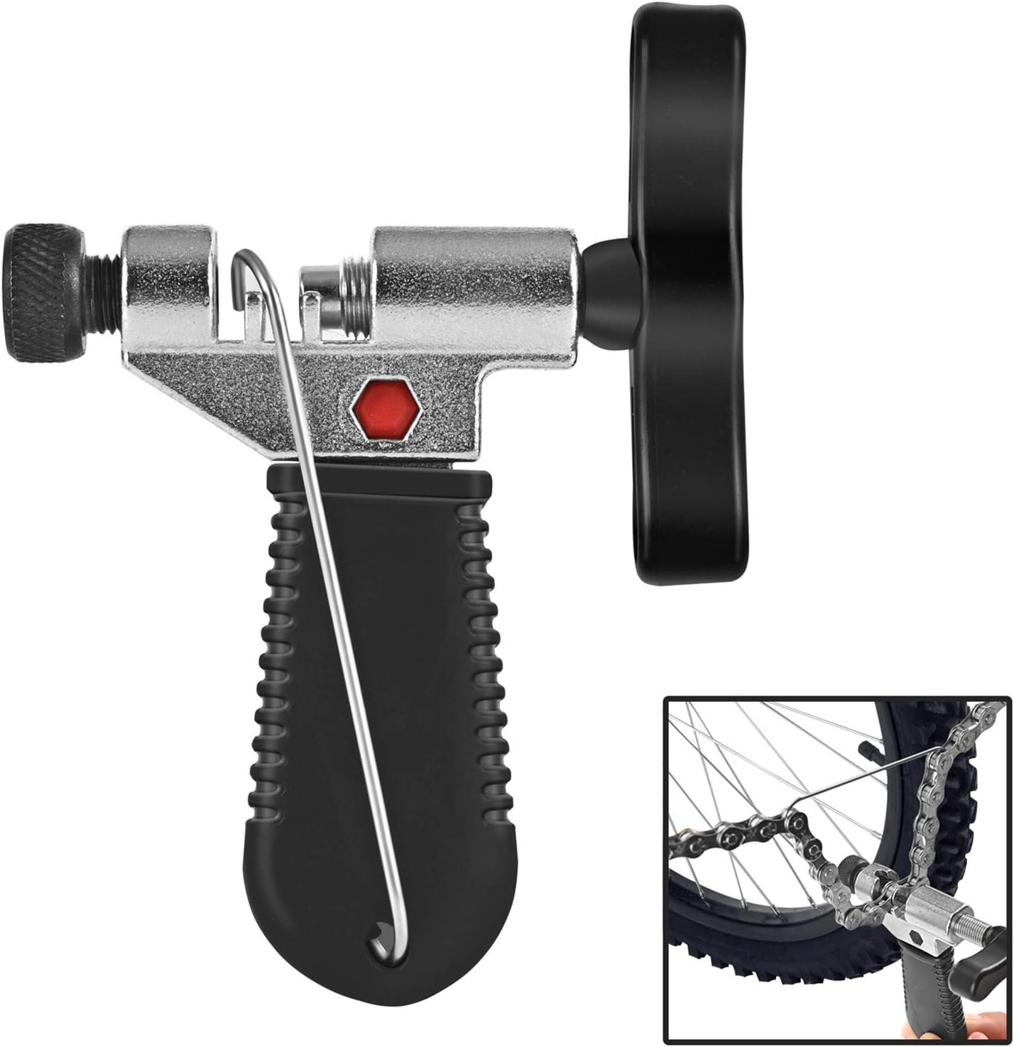 TRKIMAL Bike Chain Splitter, Bike Chain Cutter Breaker Tool with Chain Hook Compatible with 7 8 9 10 Speed Bicycle Chain Link Repair Removal/Installation, Portable Durable Reusable Cycling Tools : Sports & Outdoors