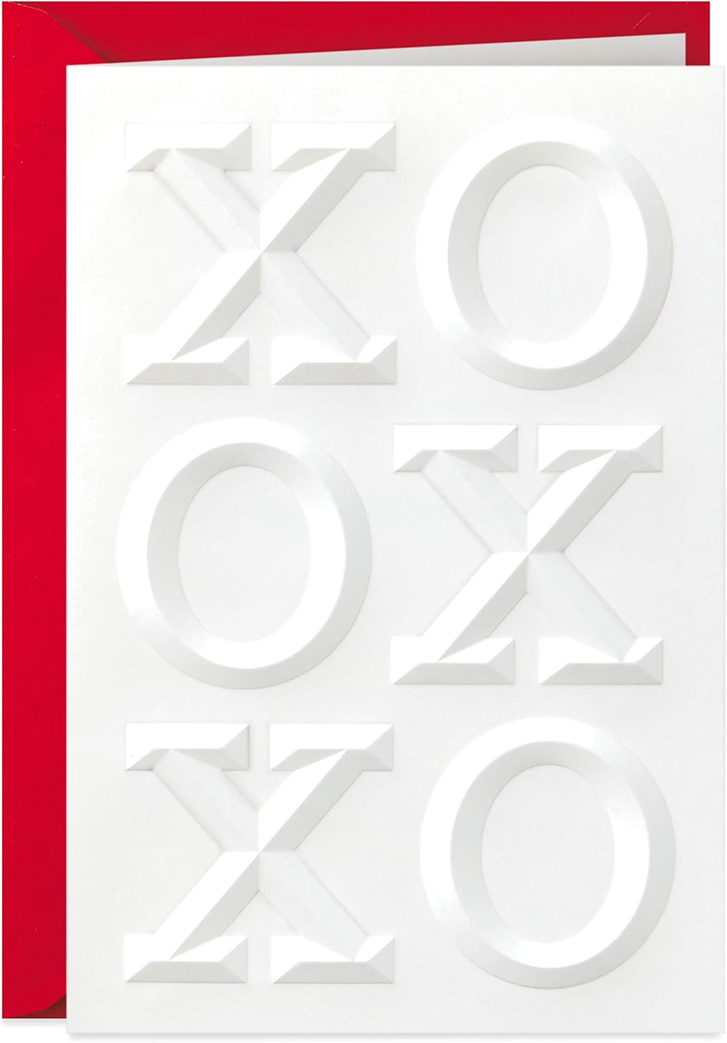 Hallmark Hugs and Kisses Valentine's Day Card for Anyone from, white, 17.3cm x 11.9cm