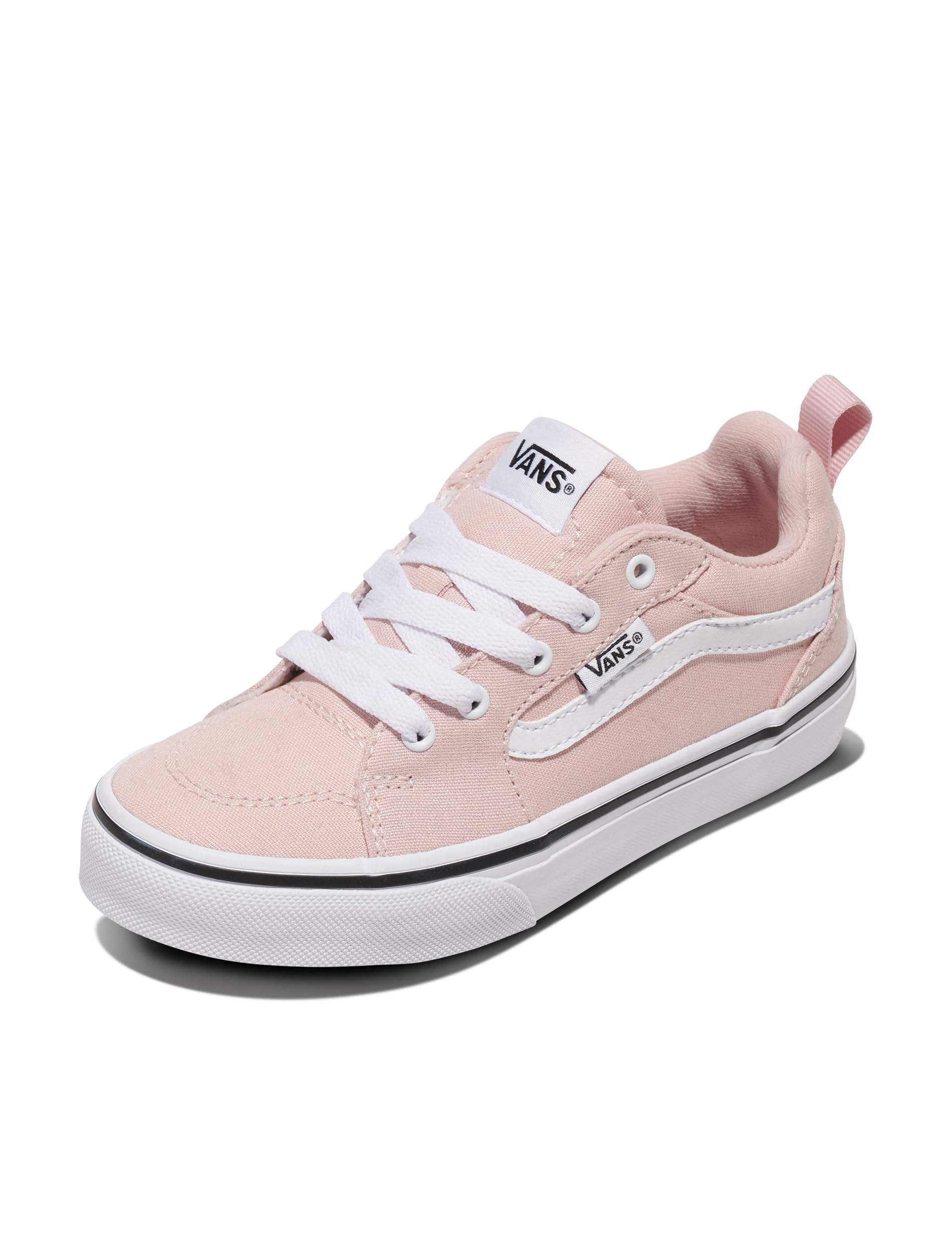 Photo 1 of **A LITTLE DIRTY ** Vans Missy Filmore Shoe | Girls' Low-Top Fashion Sneakers for School, Walking & Everyday Wear, Canvas Sepia Rose, 3