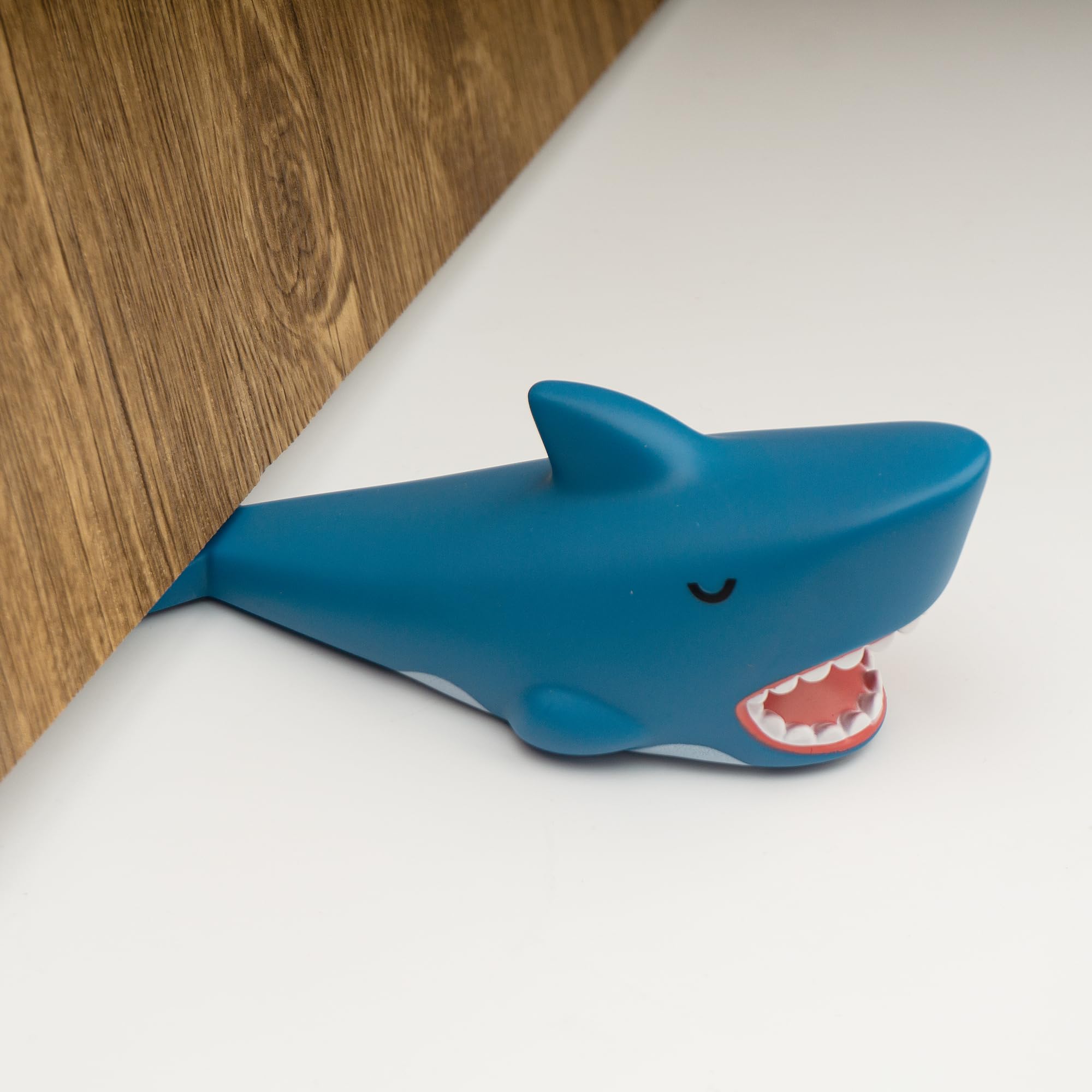 Cute Door Stopper, Cartoon Shark Animal Door Stop, 1 Pack Decorative Door Wedge for Home and Office Floor