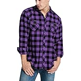 JEETOO Mens Buffalo Plaid Shirts Long Sleeve Flannel Shirt for Men Lumberjack Shirt