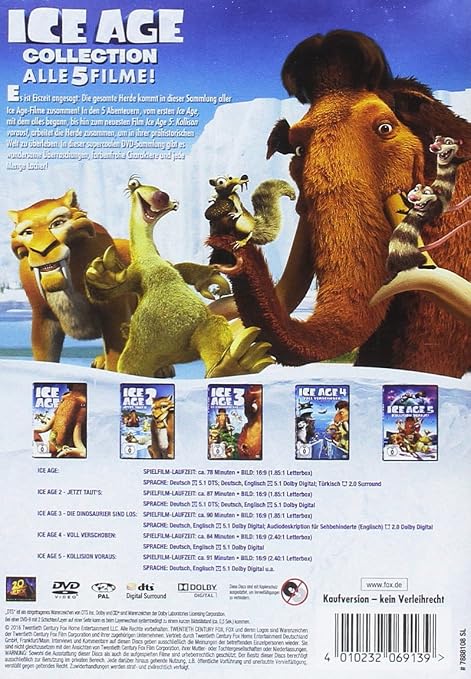 Ice Age 1 5 5 Dvds Amazon De Dvd Blu Ray