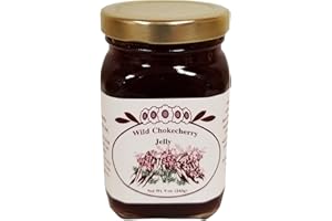 Montana Chokecherry Jelly Dessert Breakfast - Essentials 9 oz Fruit Grown & Hand Picked in the Wild from Bounty Foods - Glute