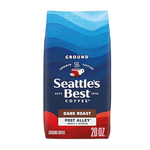 SEATTLE’S BEST COFFEE, DARK ROAST GROUND COFFEE, POST ALLEY, 100% ARABICA, 1 BAG (20 OZ)