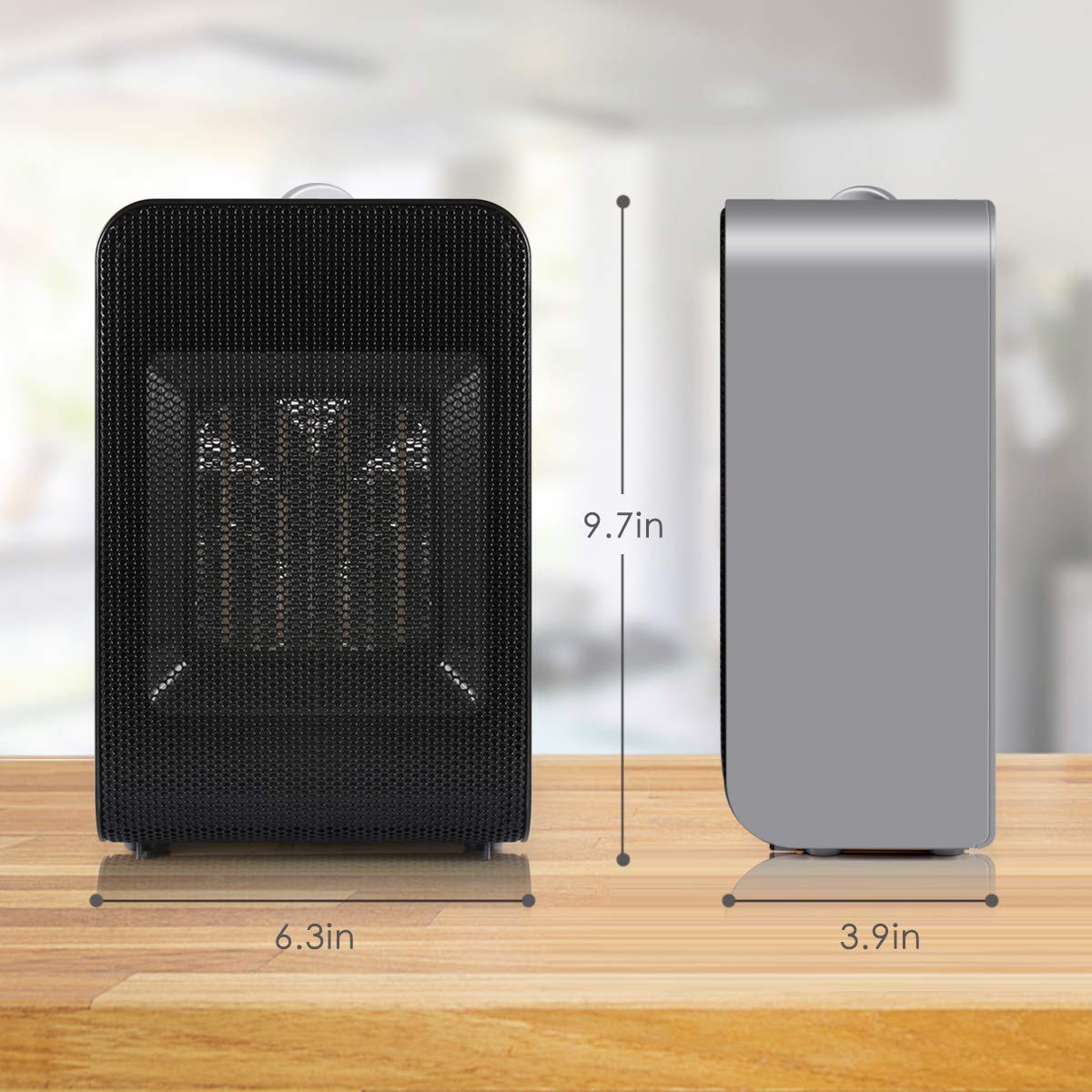 Ceramic Space Heater, 1500W Fast Heat Portable Electric Space Heater