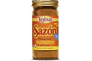 Loisa Sazón Seasoning, USDA Organic, Non-GMO, No-MSG, No Preservatives, No Artificial Coloring, No Artificial Flavors, 2.3oz, Pack of 1 (Sazon)