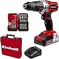 Einhell Cordless Impact Driver TE-CD 18/2 Li-i +22 (1x2.5 Ah) Power X-Change (Li-Ion 18 V, Torque 44 Nm) Comes with 2.5 Ah Battery, Fast Charger and 22 Accessories