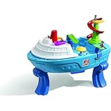 Step2 Fiesta Cruise Sand & Water Table with Umbrella | Kids Outdoor Play Table, Multicolor (894800)