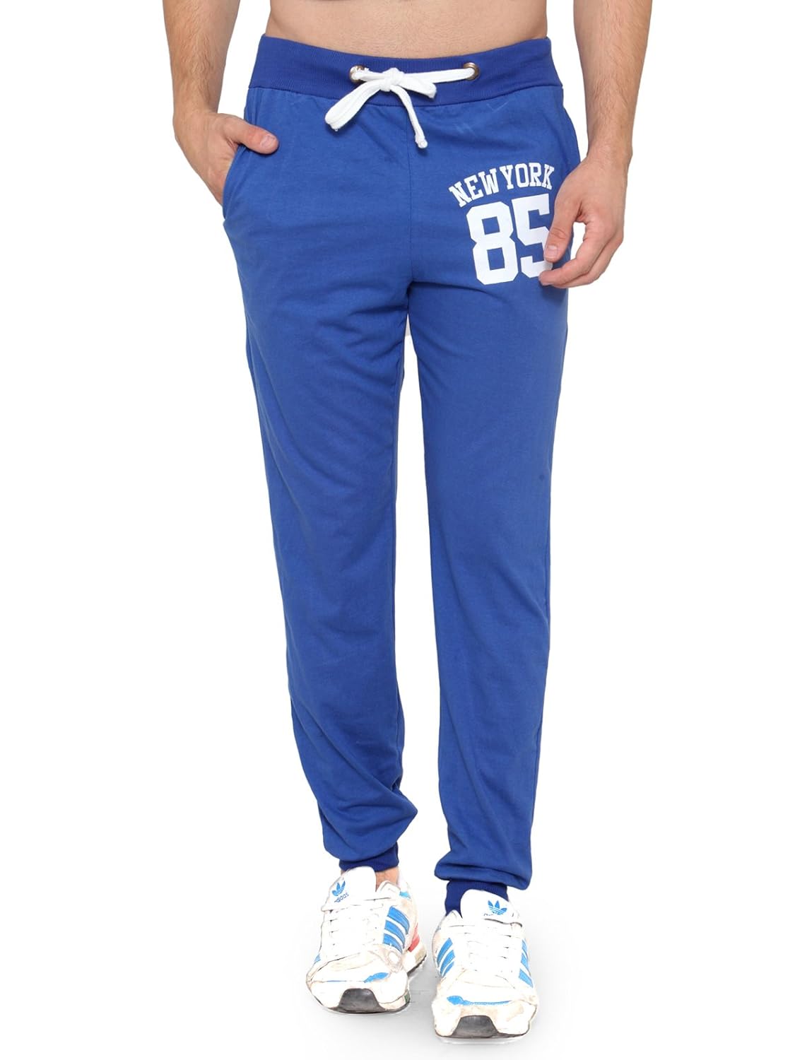feed up men's printed cotton trackpants