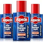 Alpecin After Shampoo Caffeine Liquid 6.76 fl oz | Sulfate free with concentrated caffeine, topical solution for men's thinning hair, 6.76 Oz 1 Pack