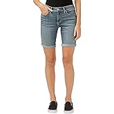 Silver Jeans Co. Womens Elyse Mid Rise Comfort Fit Bermuda Short