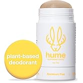 Hume Supernatural Aluminum Free Deodorant for Women & Men - Safe for Sensitive Skin - Probiotic, Plant-Based, Baking Soda Free, Aloe, & Cactus Flower, Anti Sweat, Stain & Odor - Coconut Coast 1-Pack