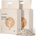 FUKUMARU Tofu Cat Litter, 12 LBS Clumping Cat Litter, Dust Free, Natural, Unscented, Flushable, Lightweight, Low Tracking, Mi