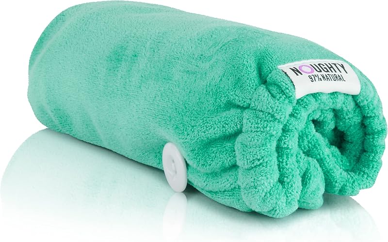 Noughty Microfiber Hair Towel 97% Natural Quick-Dry Red Green
