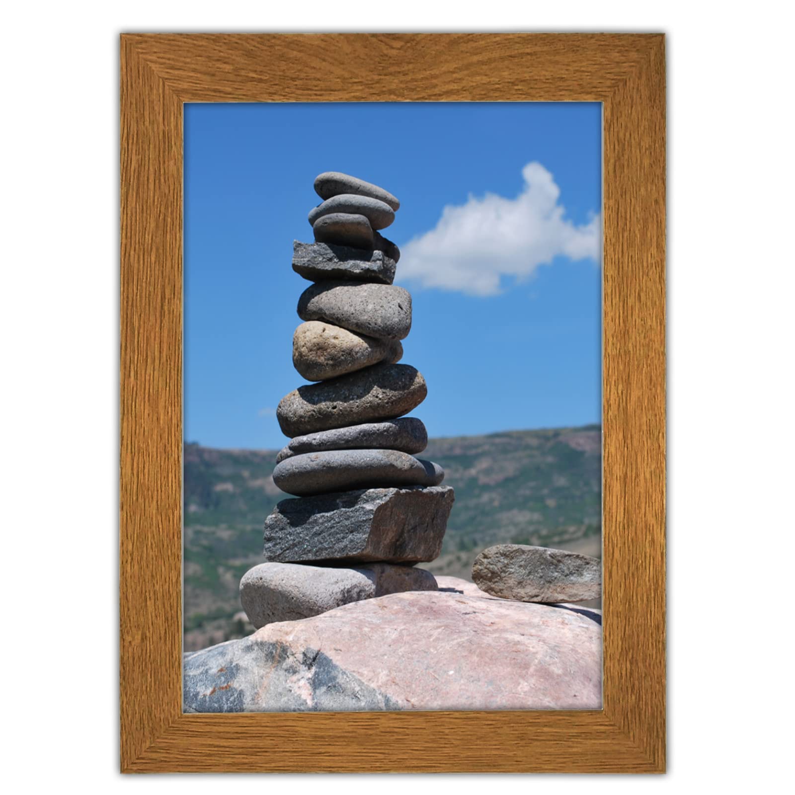 SM Decor Dark Oak A3 Picture Frame - Wall Mounted Photo Frame for Pictures Posters & Certificates, A3 Size Compact Picture Frames - Dark Oak, A3 (30 x 42 cm)